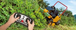 High grass ride on mower with remote control (RC mower)